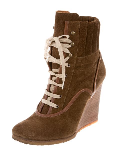 chloe wedge boots market basket.